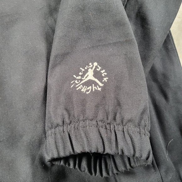 Air Jordan x Travis Scott Cactus Jack Mens Woven Graphic Jacket DO4095-010 Sz XL - Picture 4 of 11